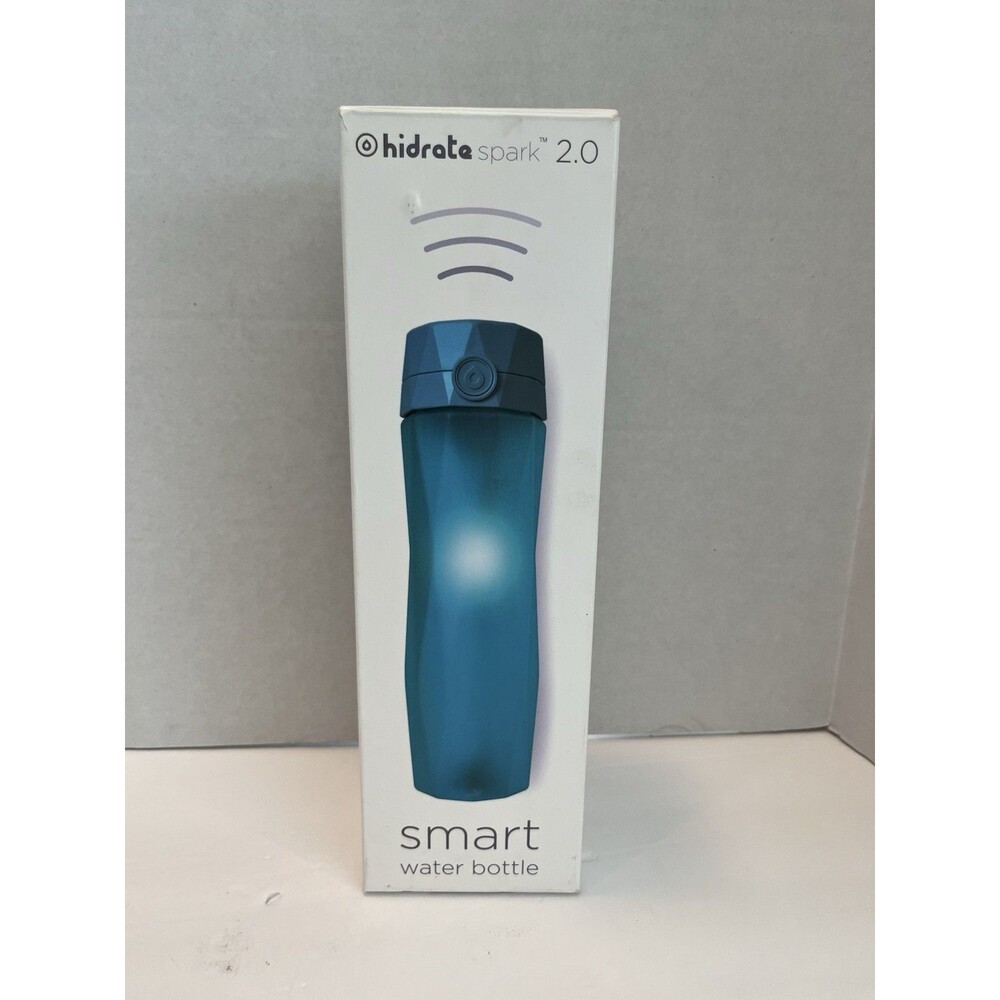 Hidrate Spark 2.0 Smart Water Bottle Teal Blue Bluetooth Hydration Tracker NEW